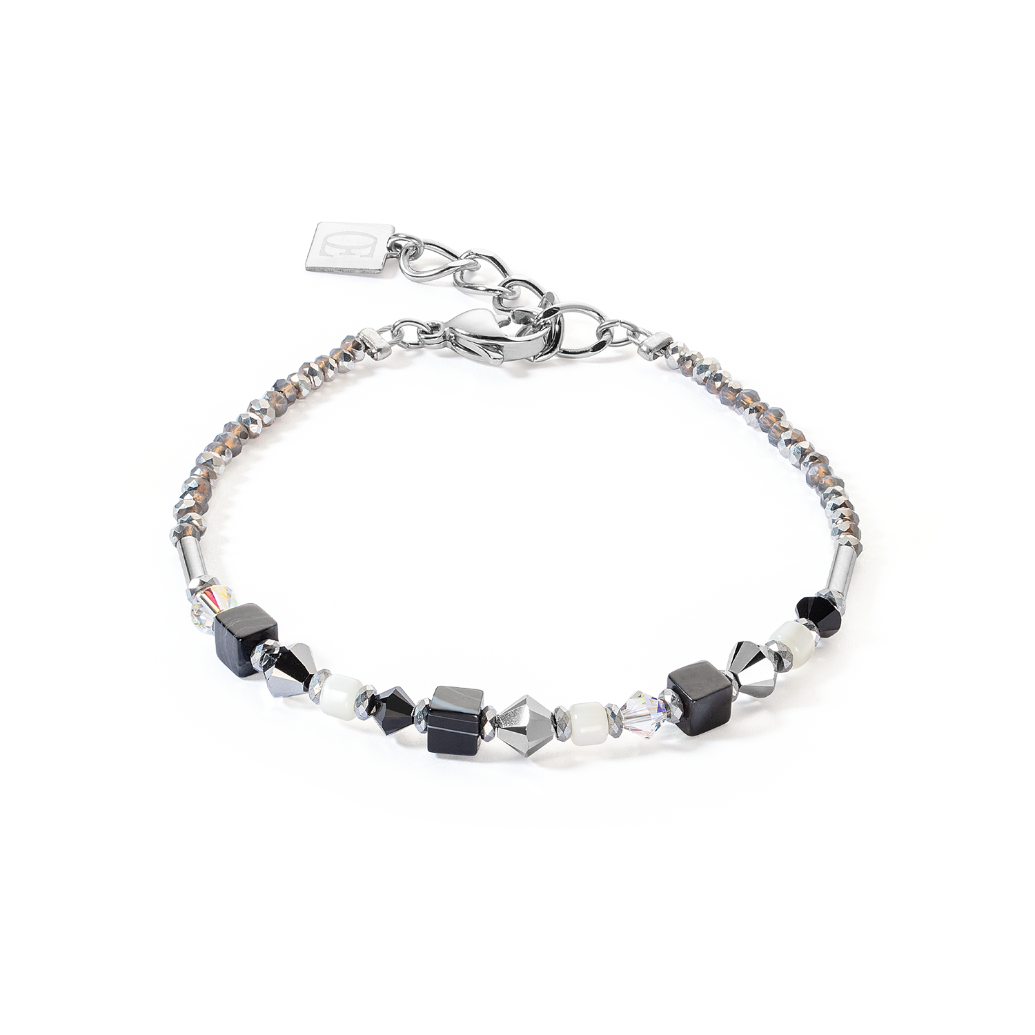 Bracelet Princess Shape Mix noir-blanc