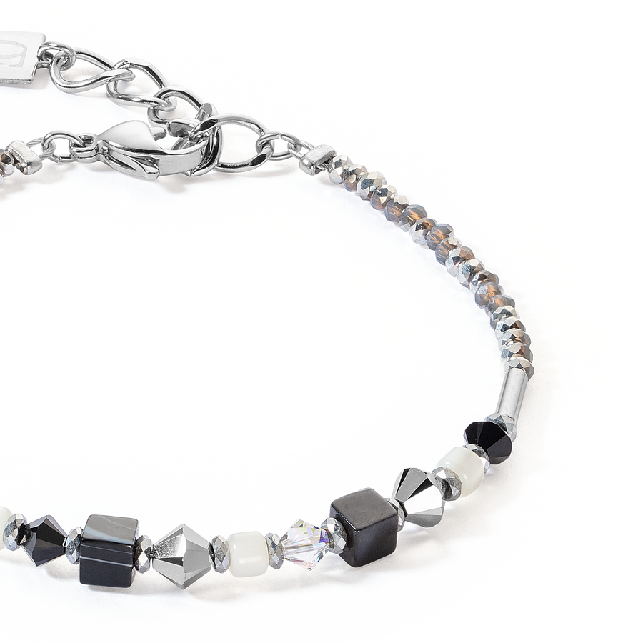 Bracelet Princess Shape Mix noir-blanc