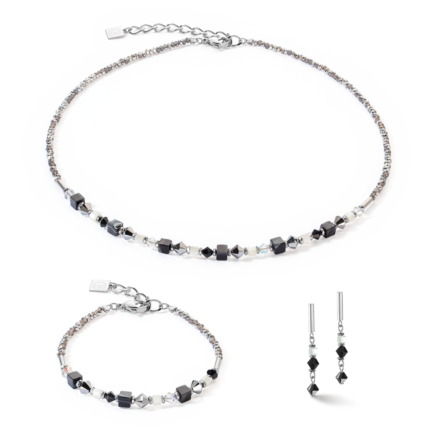 Bracelet Princess Shape Mix noir-blanc