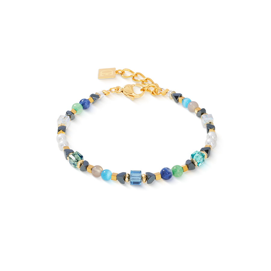Bracelet Precious Shape Mix vert-turquoise