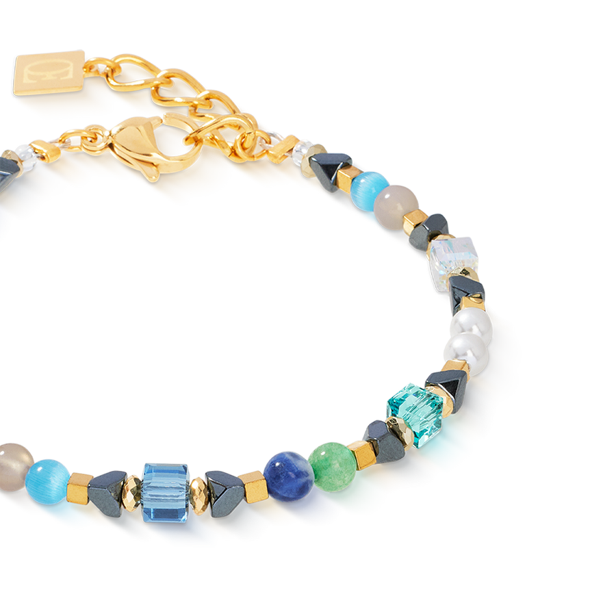 Bracelet Precious Shape Mix vert-turquoise