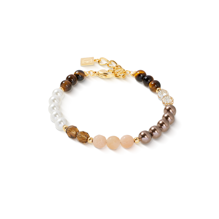 Bracelet Precious Elysia or-marron