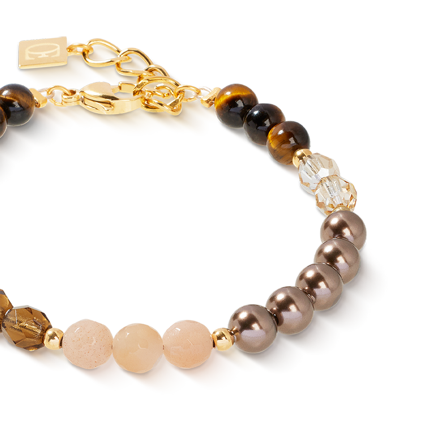 Bracelet Precious Elysia or-marron