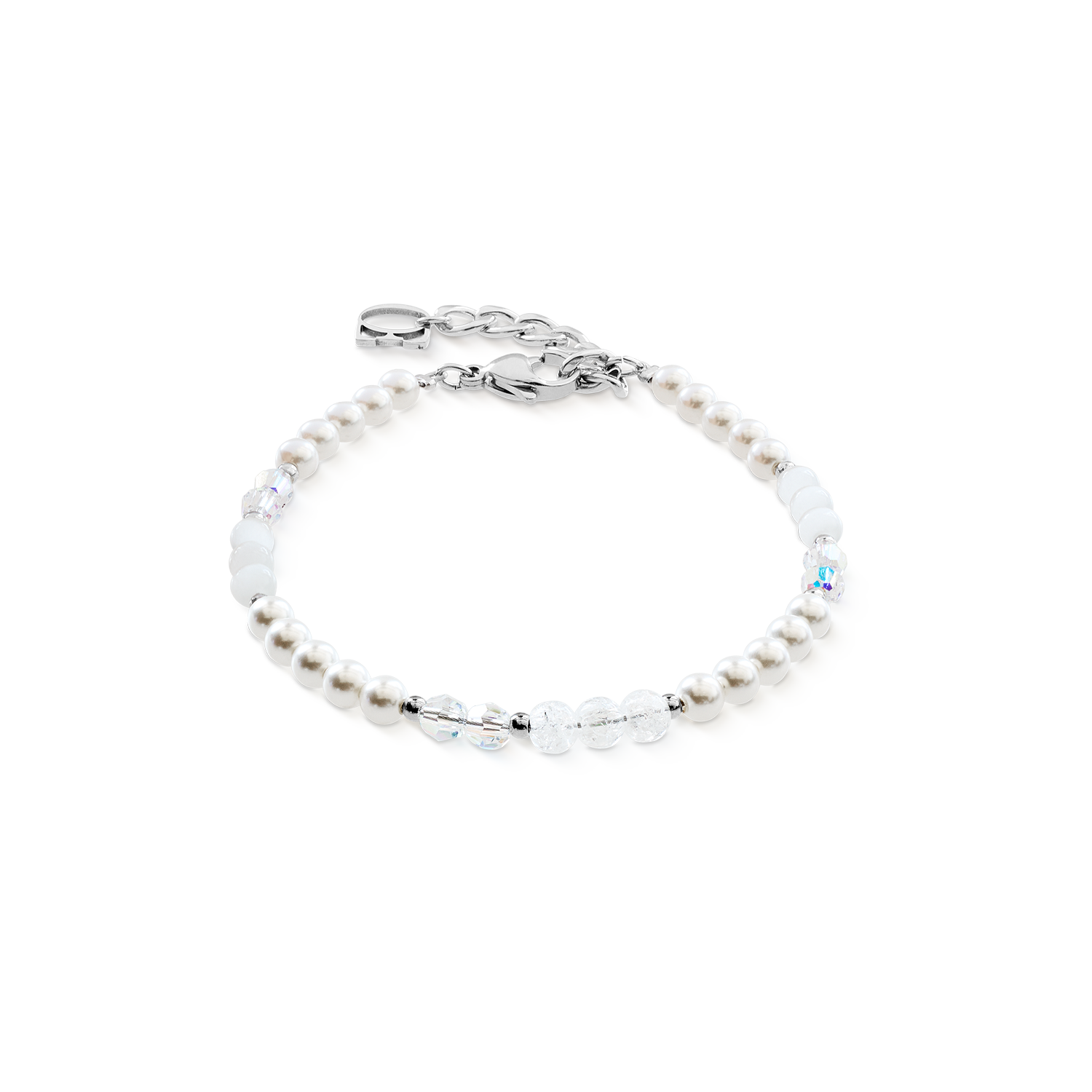 Bracelet Princess Rhythm argent-blanc