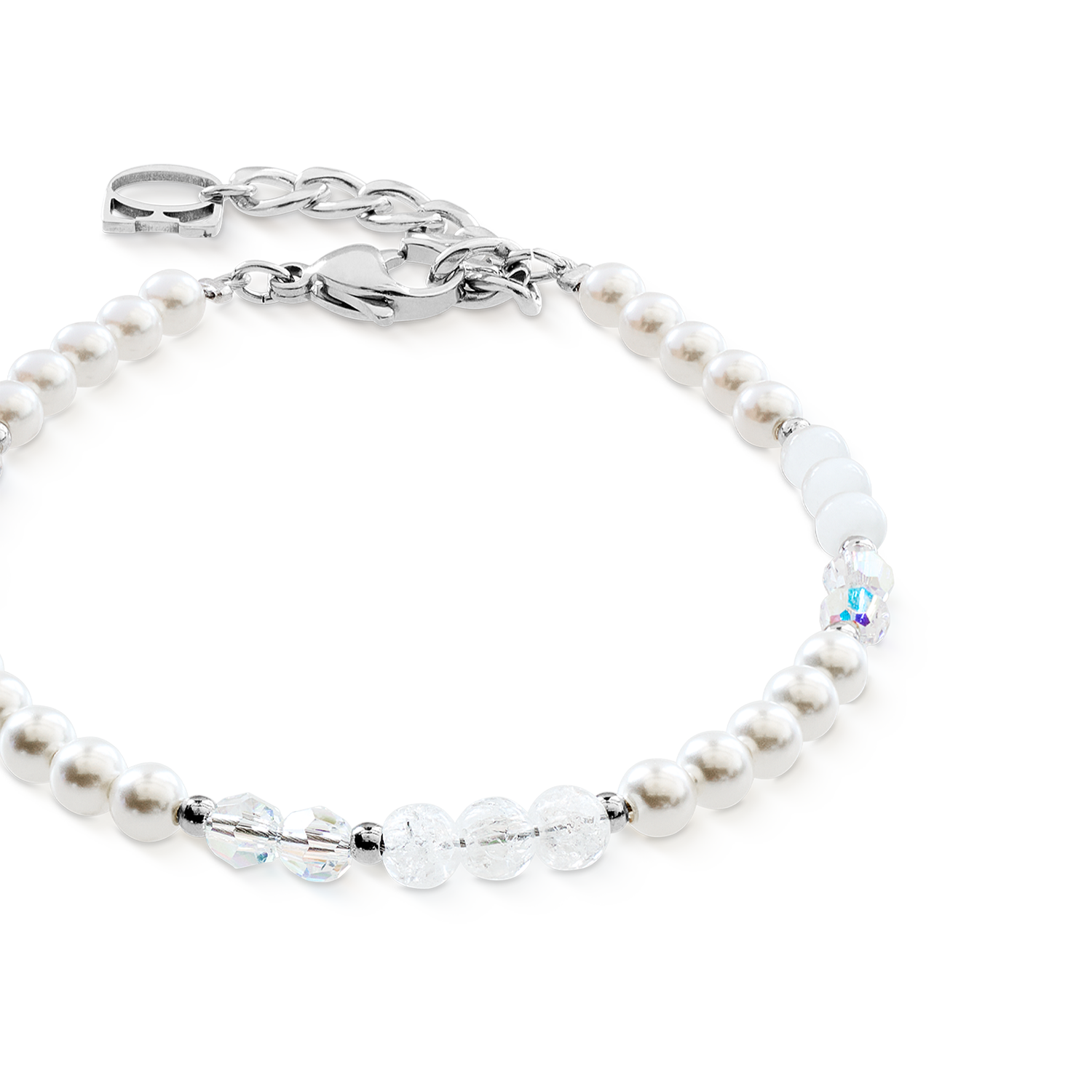 Bracelet Princess Rhythm argent-blanc