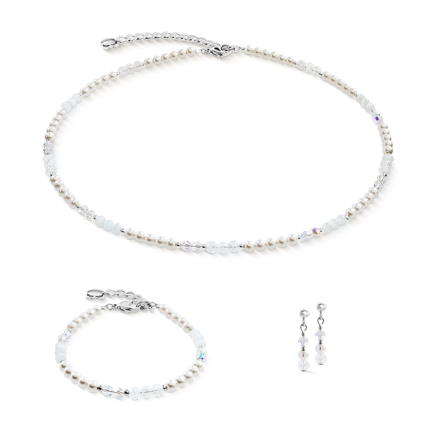 Bracelet Princess Rhythm argent-blanc