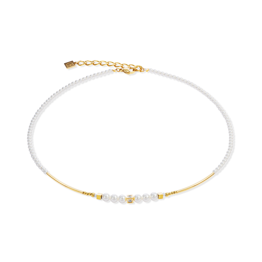 Collier Shimmering Princess Pearls or-blanc
