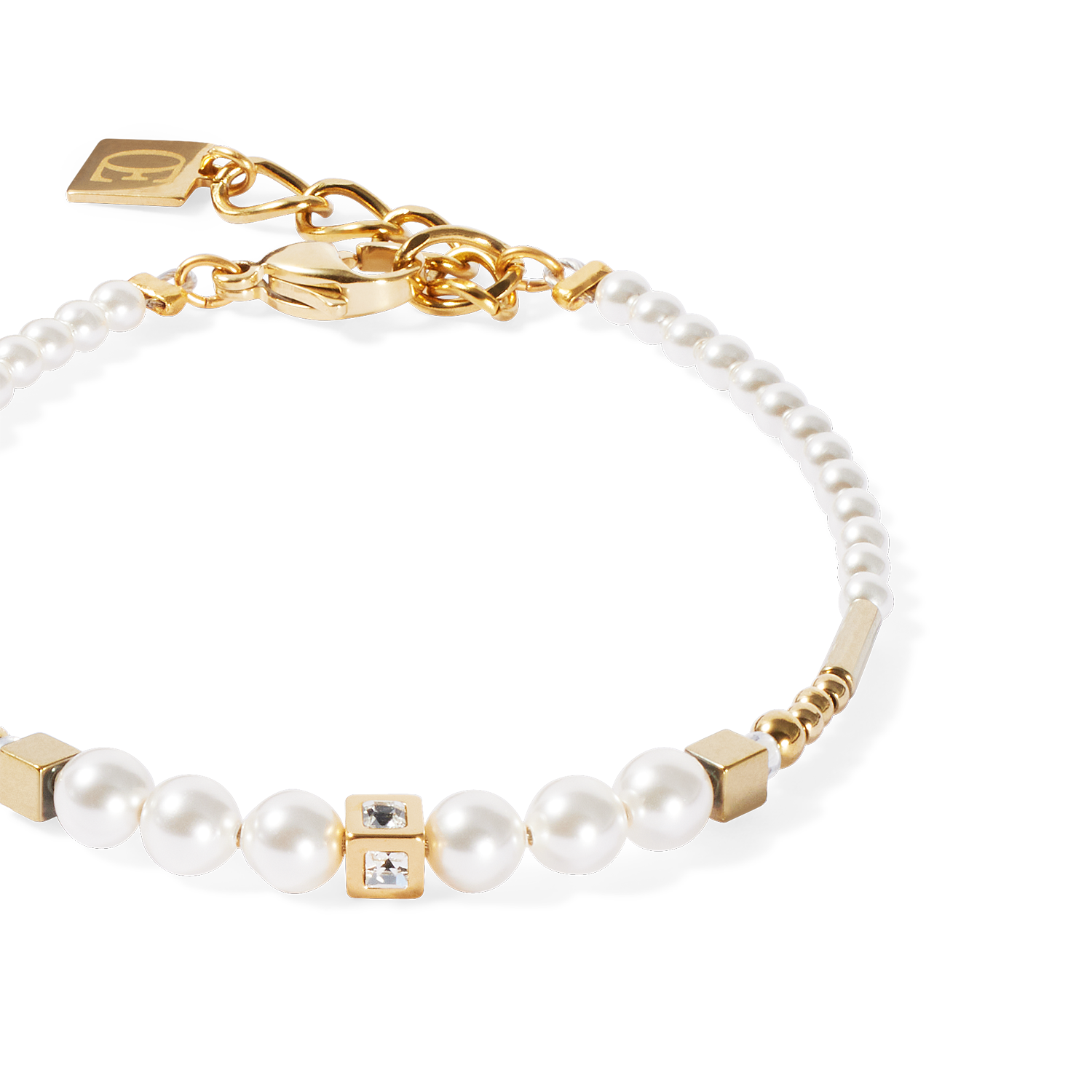 Bracelet Shimmering Princess Pearls or-blanc