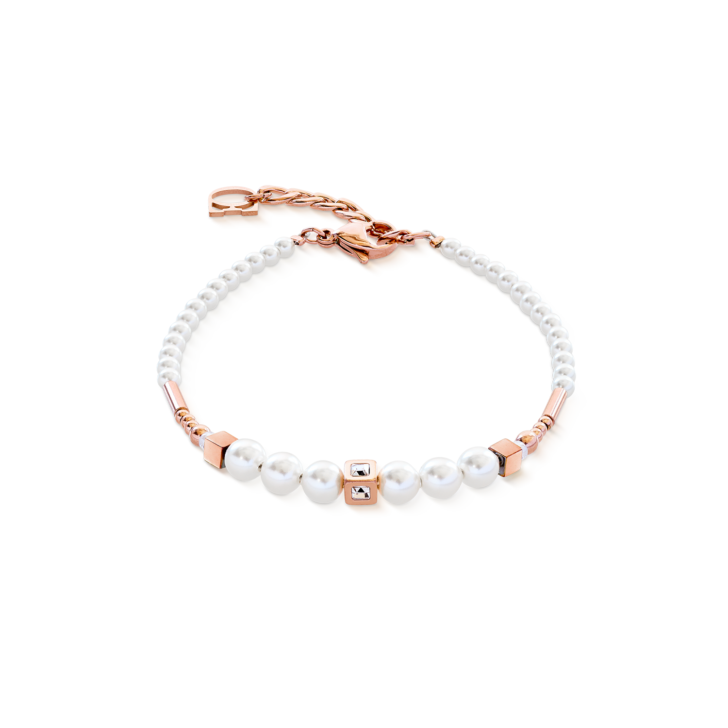 Bracelet Shimmering Princess Pearls or rose-blanc