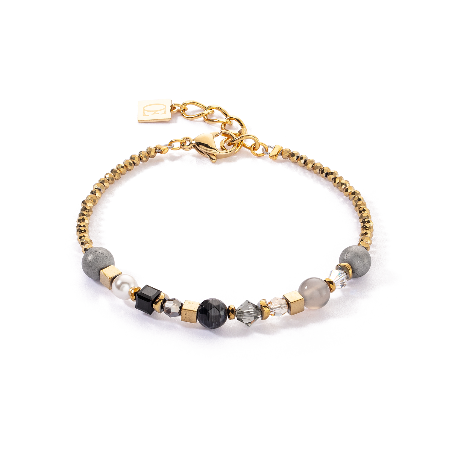 Bracelet Festive Spheres or-graphite