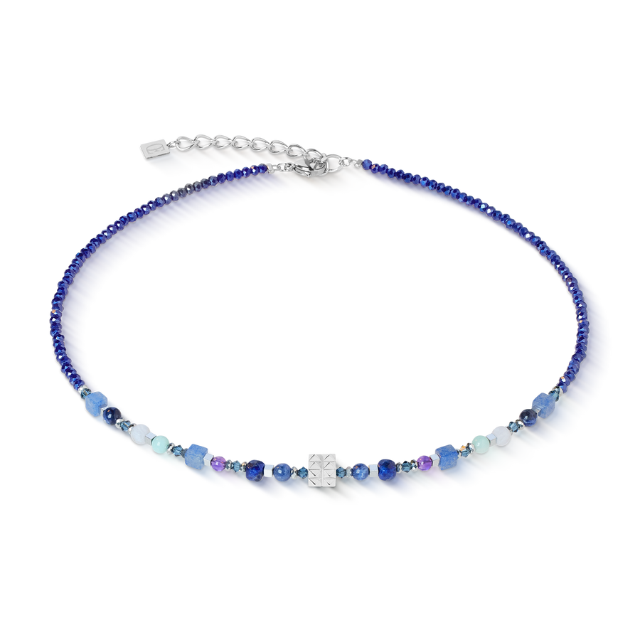 Collier Shape Mix Spikes Blue Moon