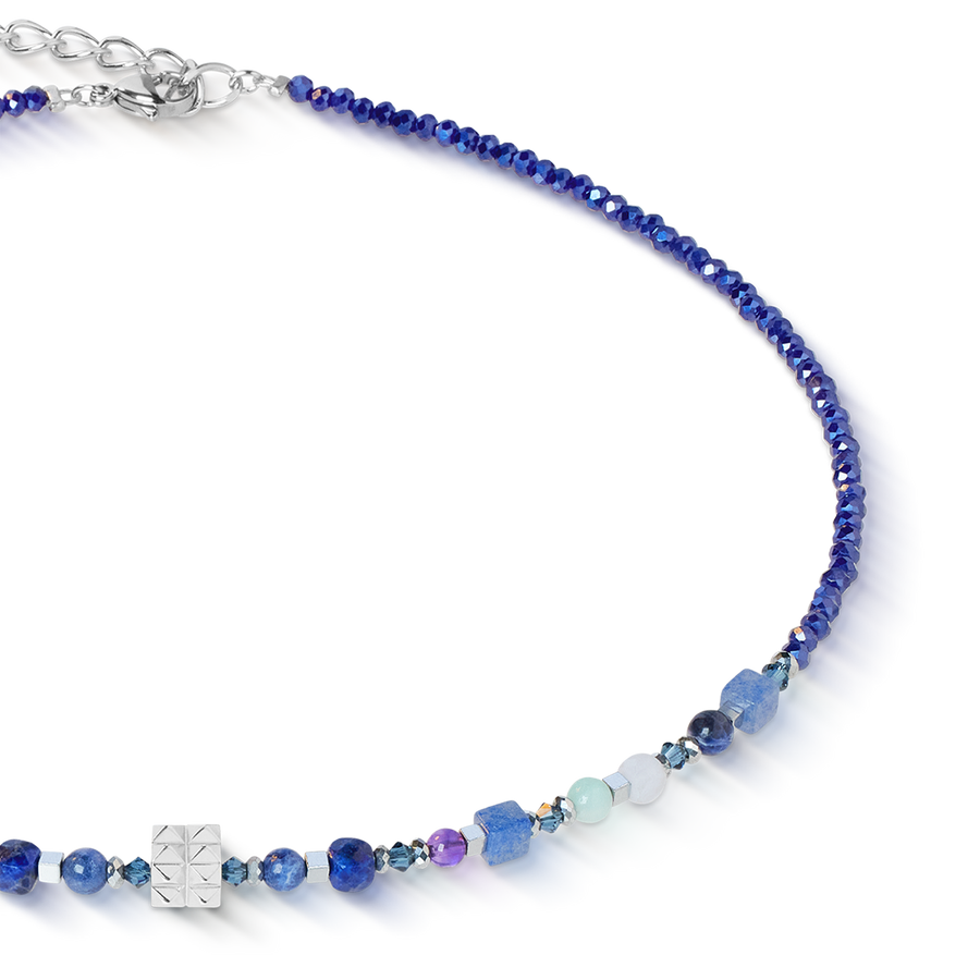 Collier Shape Mix Spikes Blue Moon