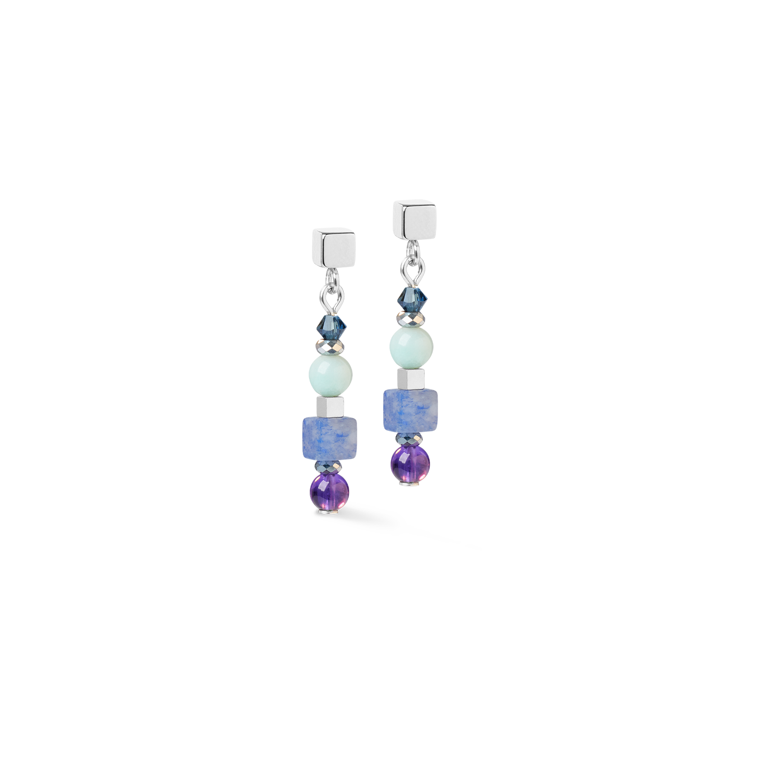 Boucles d'oreilles Shape Mix Spikes Blue Moon