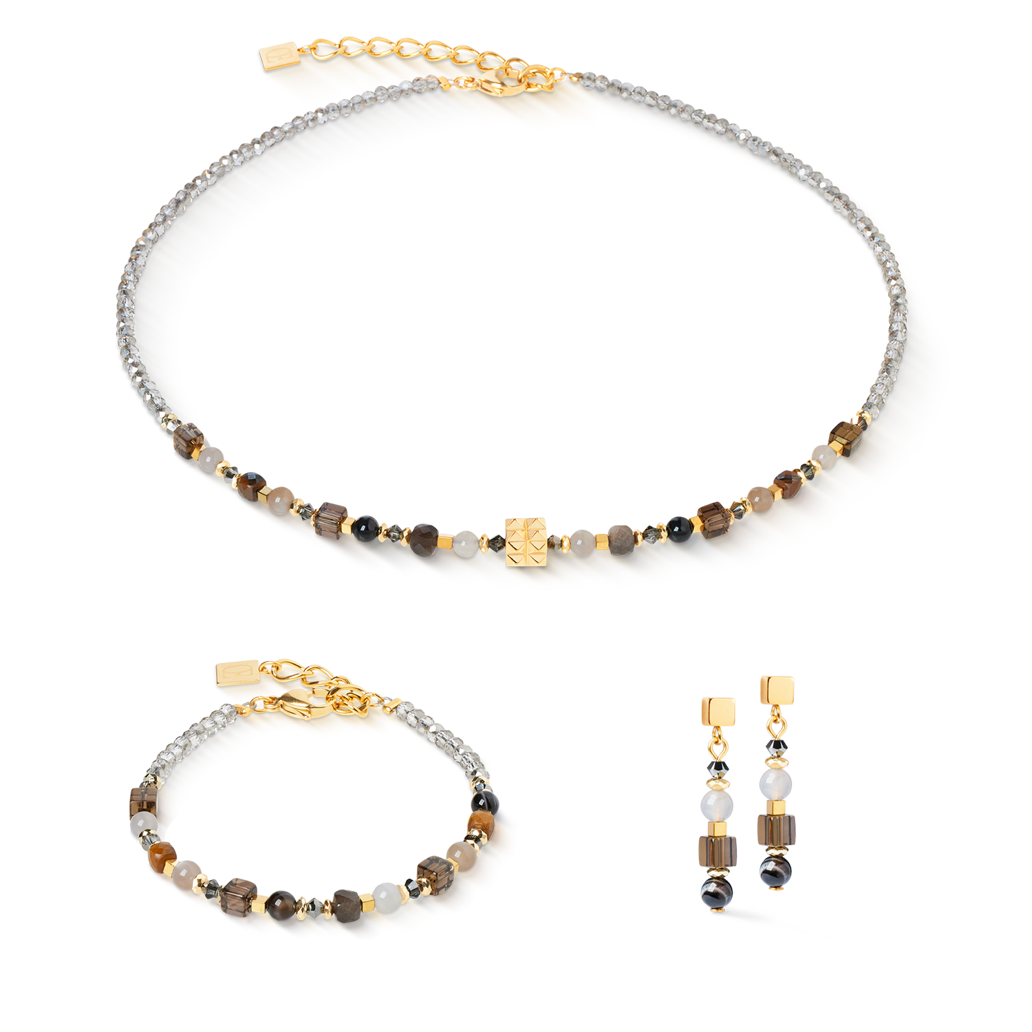 Boucles d'oreilles Shape Mix Spikes Smoky Glow
