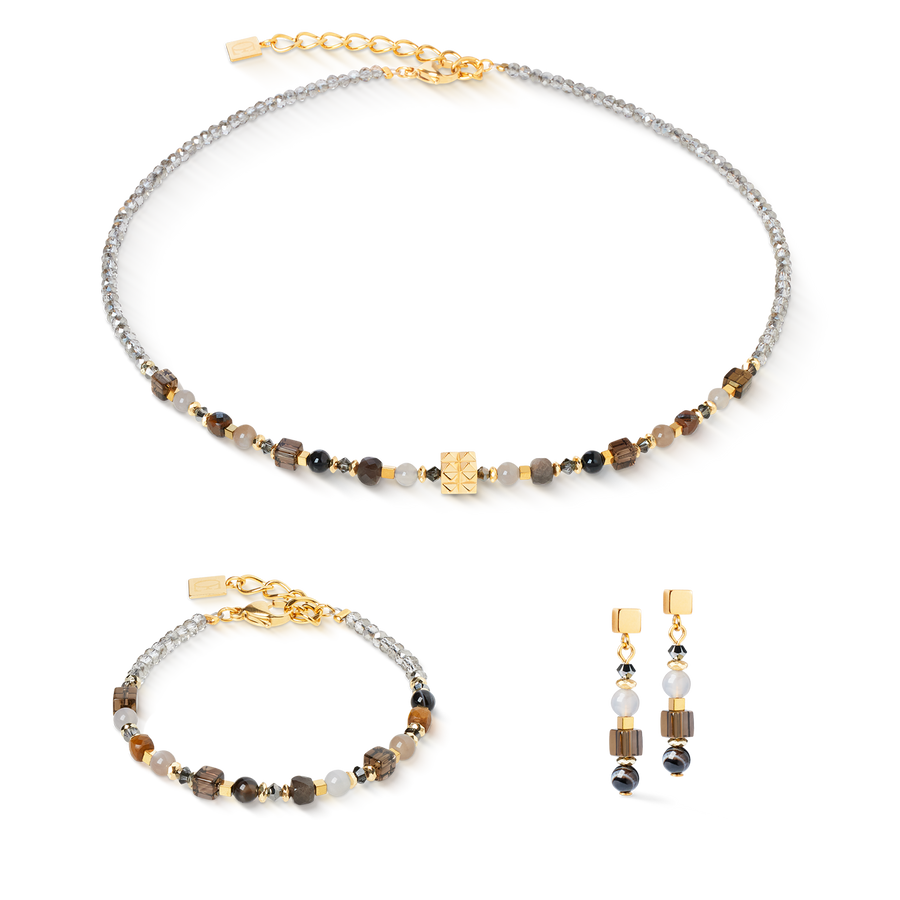 Bracelet Shape Mix Spikes Smoky Glow