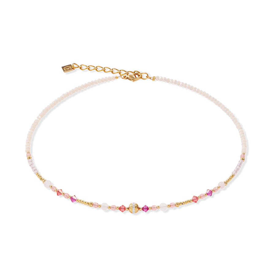 Collier Golden Sphere Shape Mix rose