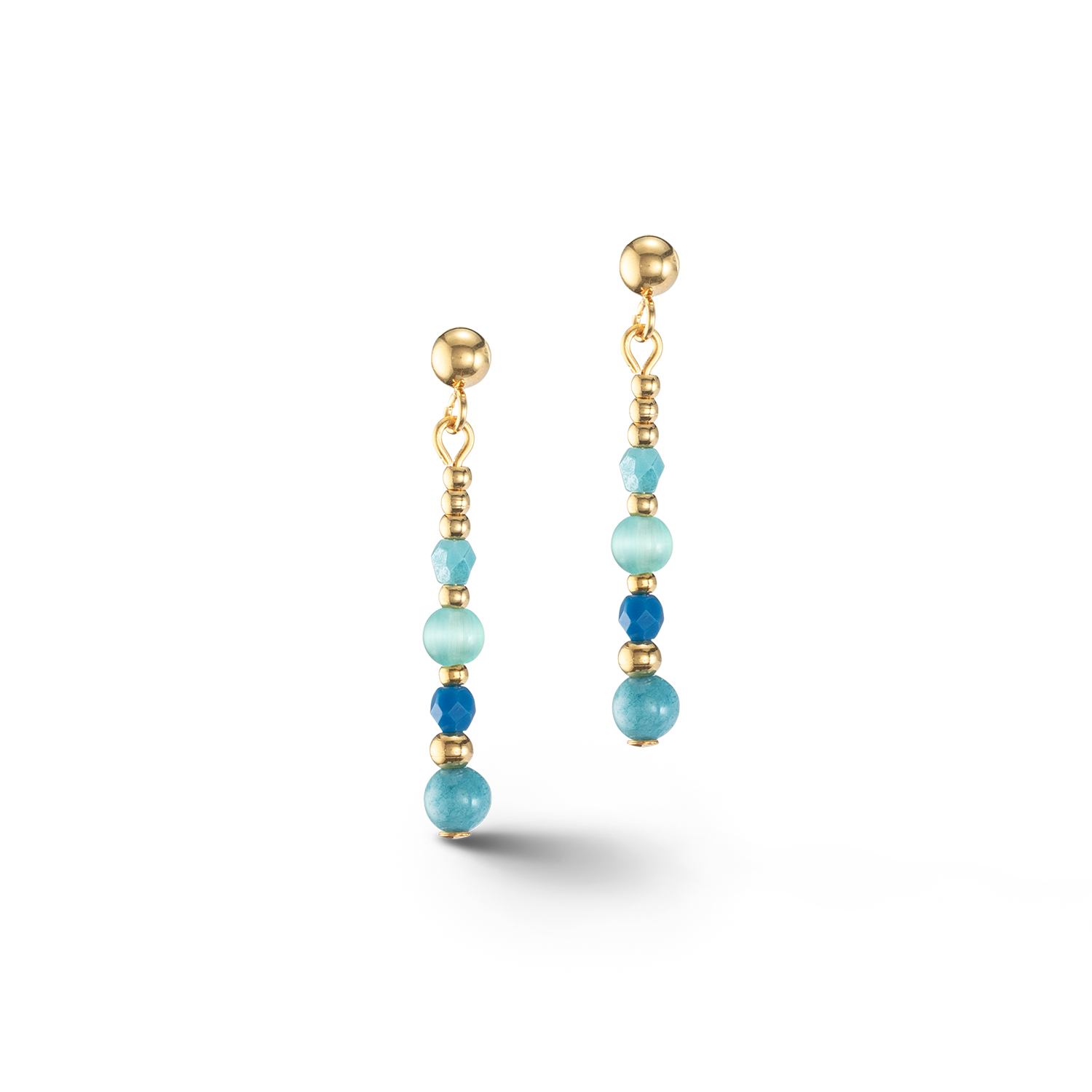 Boucles d'oreilles Princess Spheres turquoise