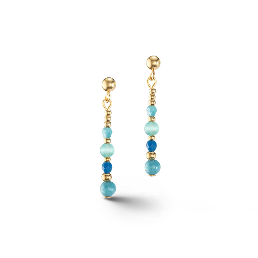 Boucles d'oreilles Princess Spheres turquoise