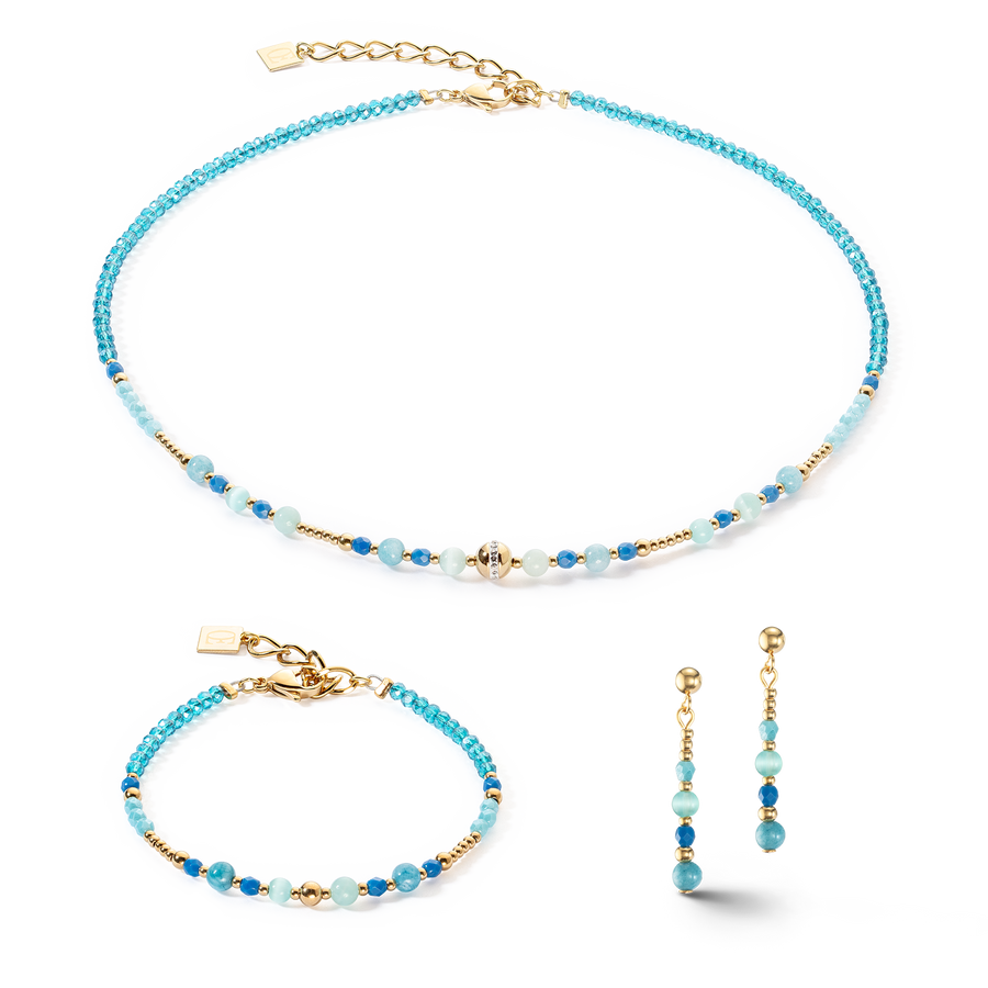 Boucles d'oreilles Princess Spheres turquoise