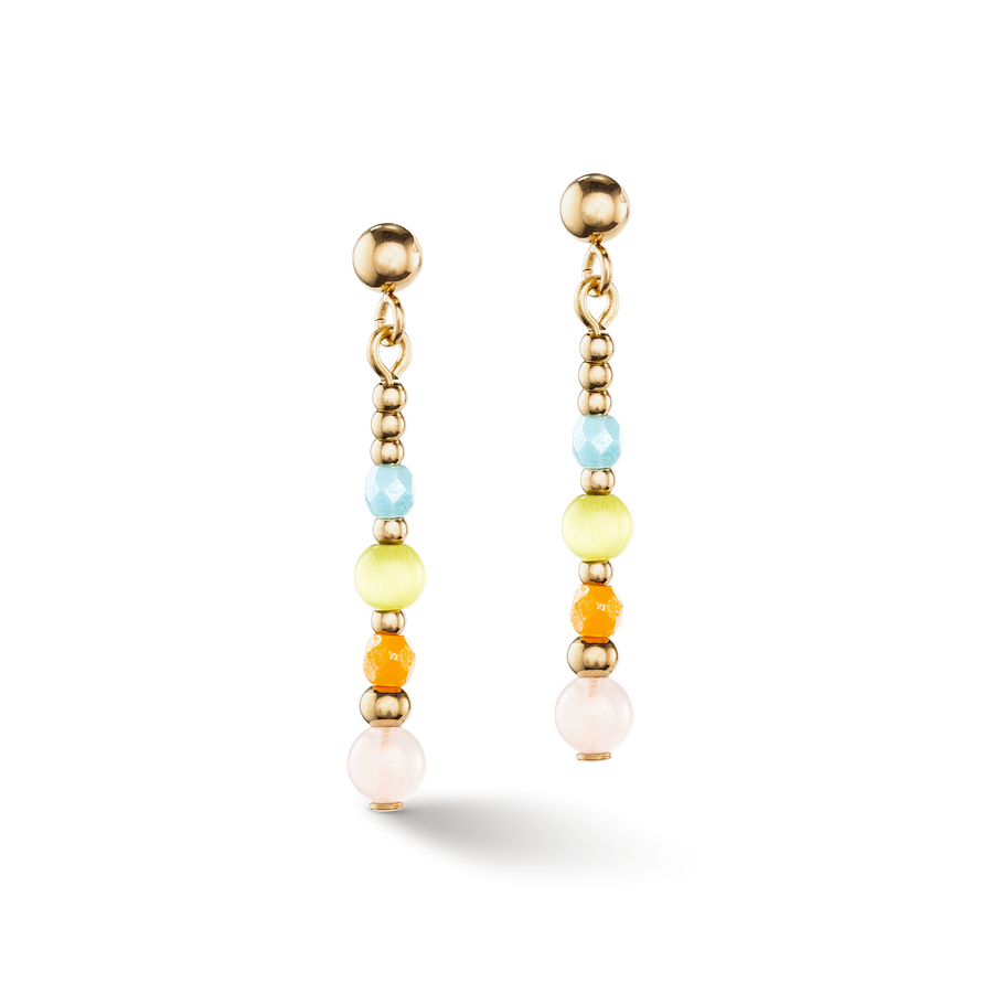 Boucles d'oreilles Princess Spheres multicolore pastel