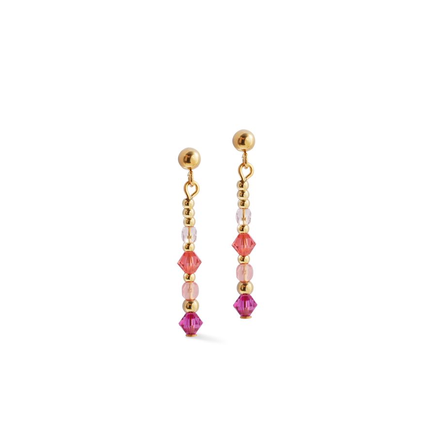 Boucles d'oreilles Golden Sphere Shape Mix rose