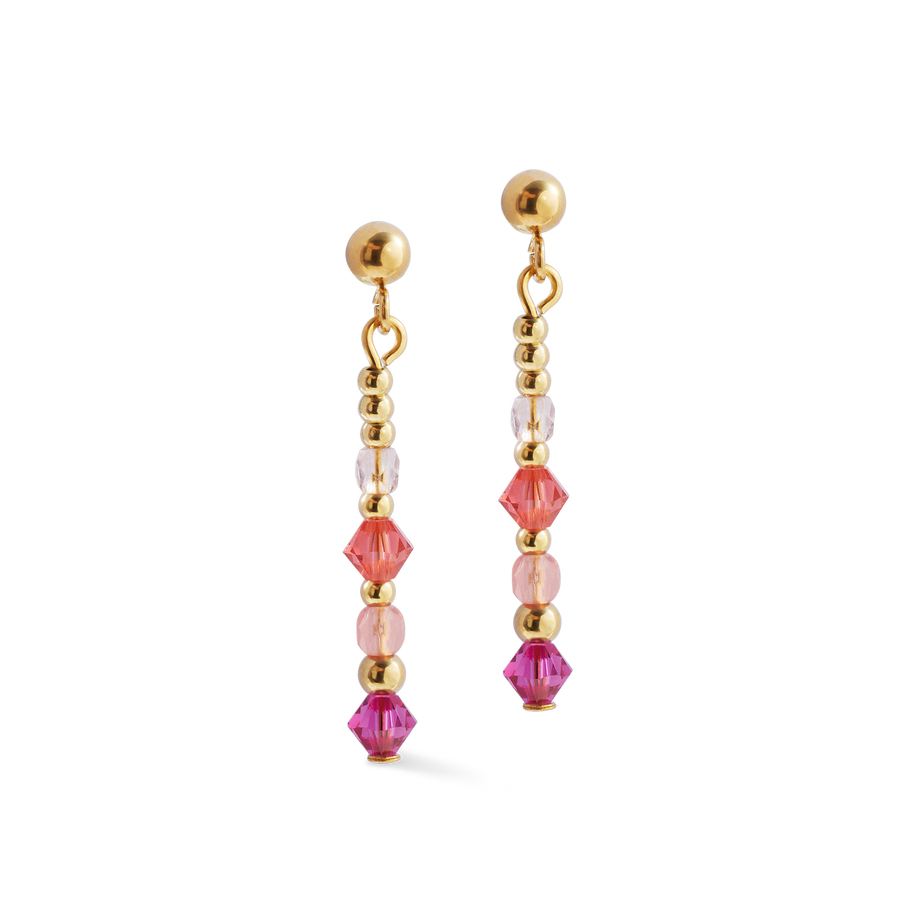 Boucles d'oreilles Golden Sphere Shape Mix rose