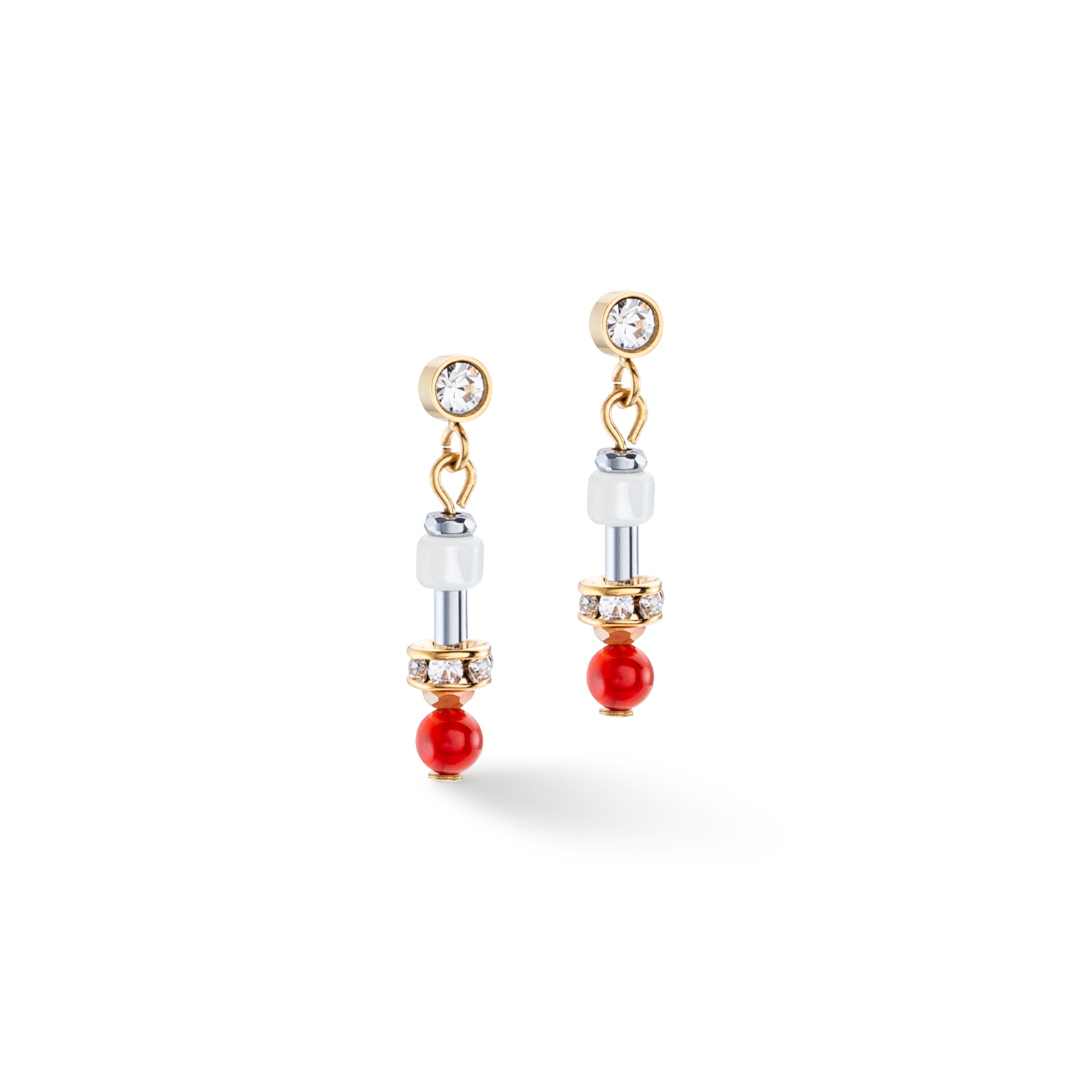 Boucles d'oreilles Princess Spheres Mix orange