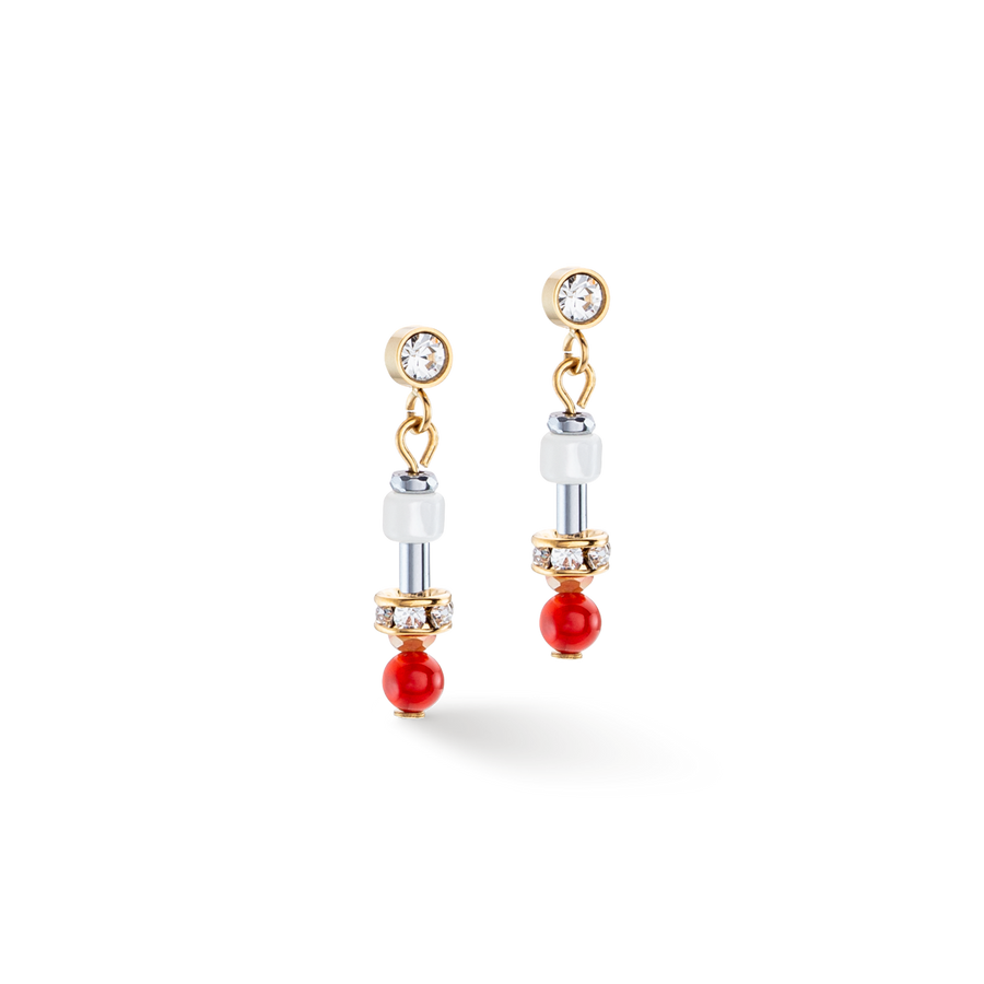 Boucles d'oreilles Princess Spheres Mix orange