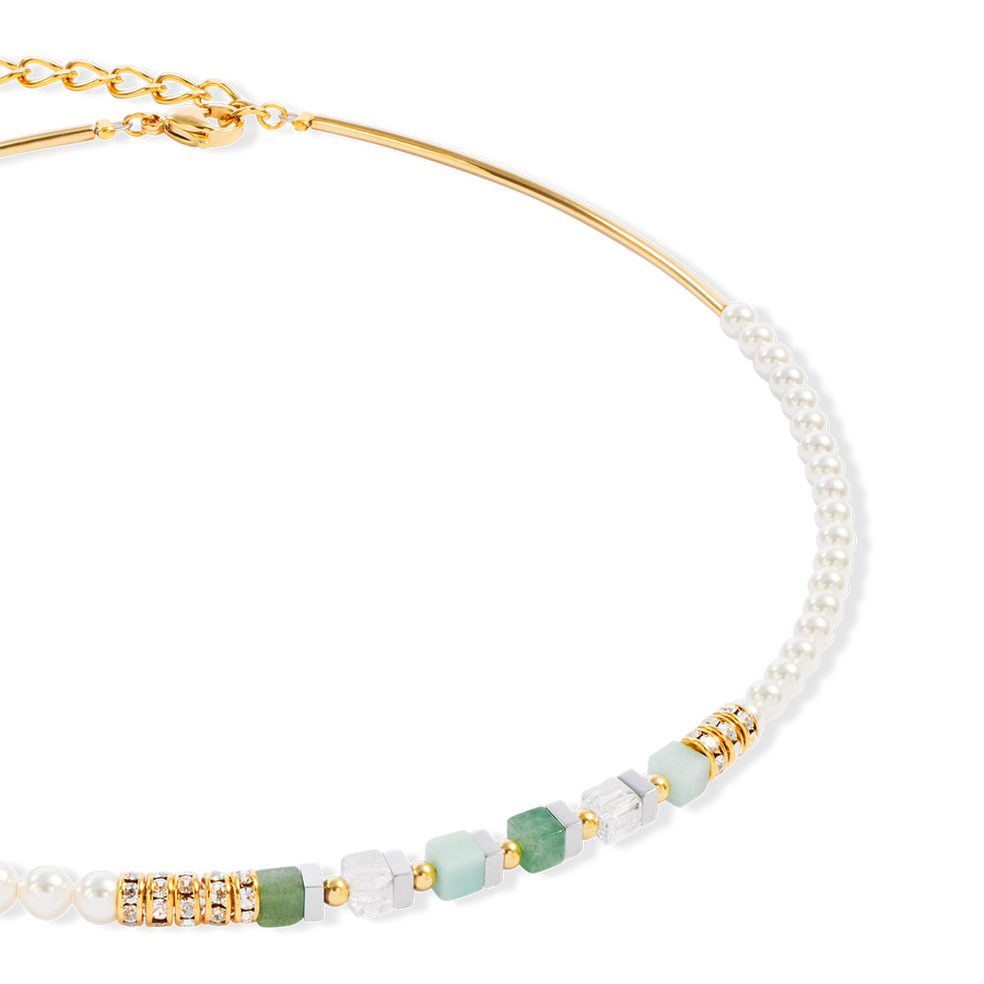 Collier Precious Fusion Offset or-vert