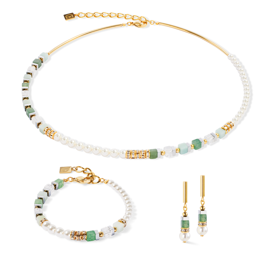 Collier Precious Fusion Offset or-vert