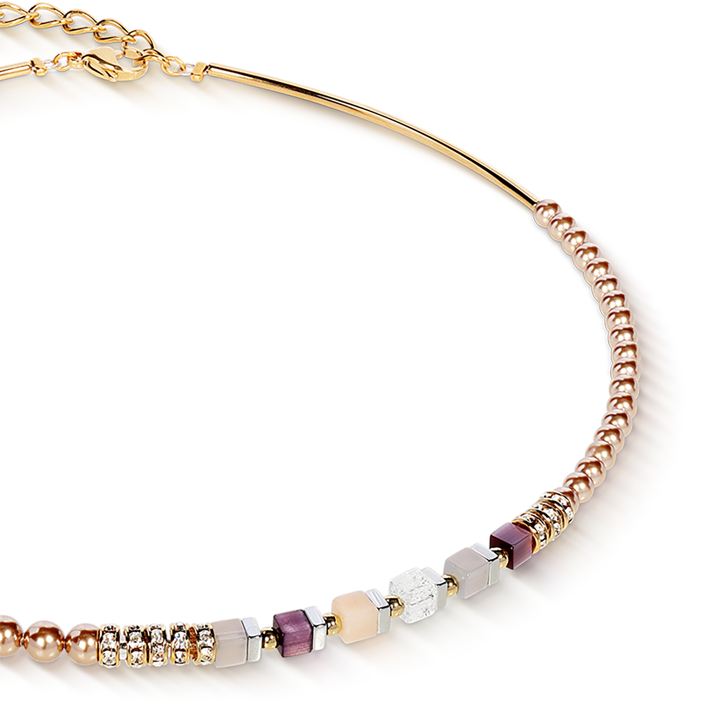 Collier Precious Fusion Offset champagne-blush