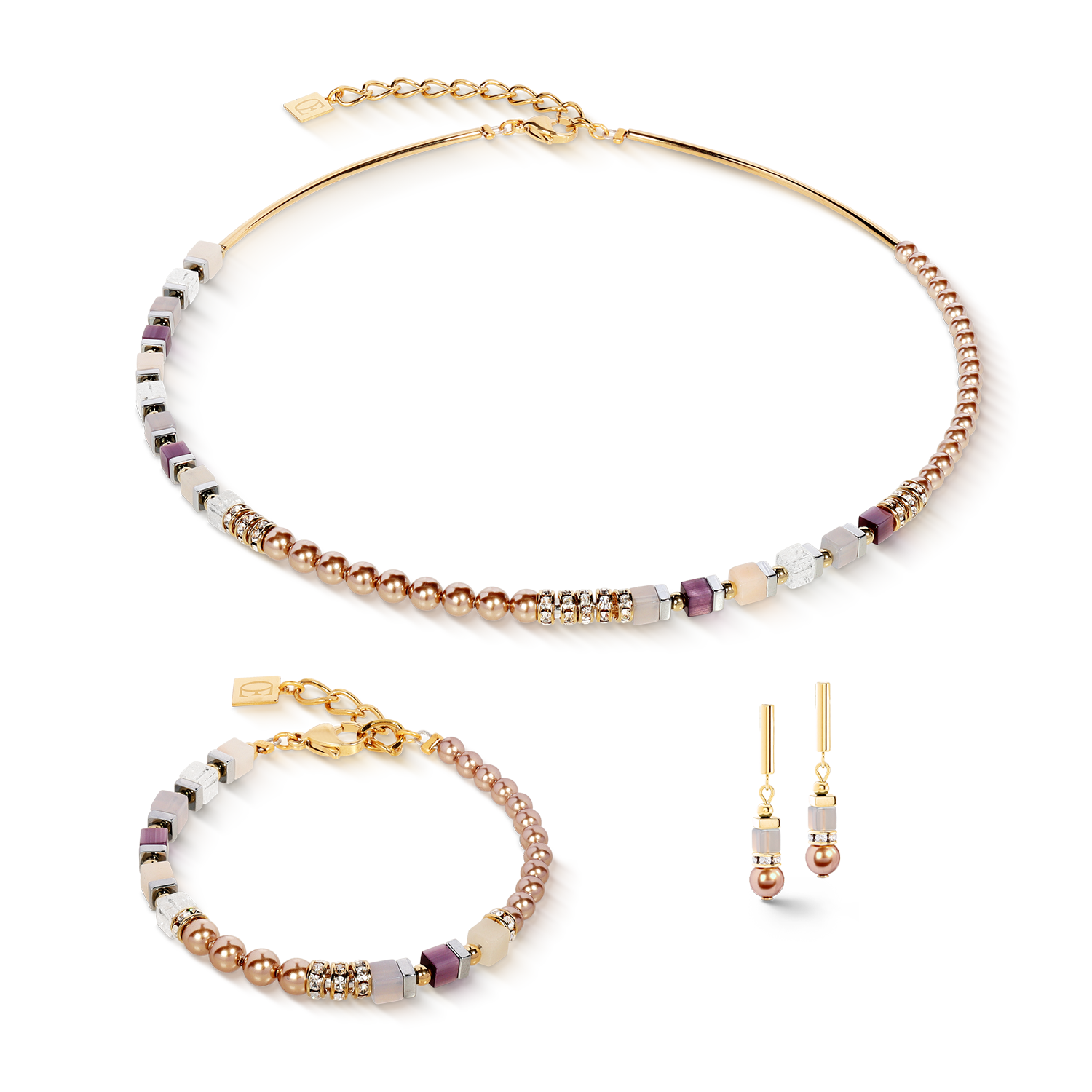 Collier Precious Fusion Offset champagne-blush