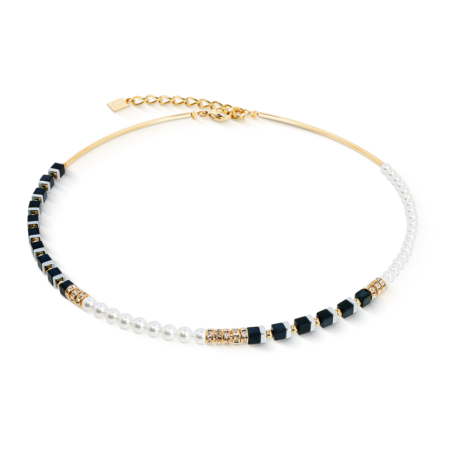 Collier Precious Fusion Offset black-pearl