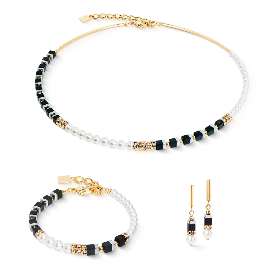 Collier Precious Fusion Offset black-pearl