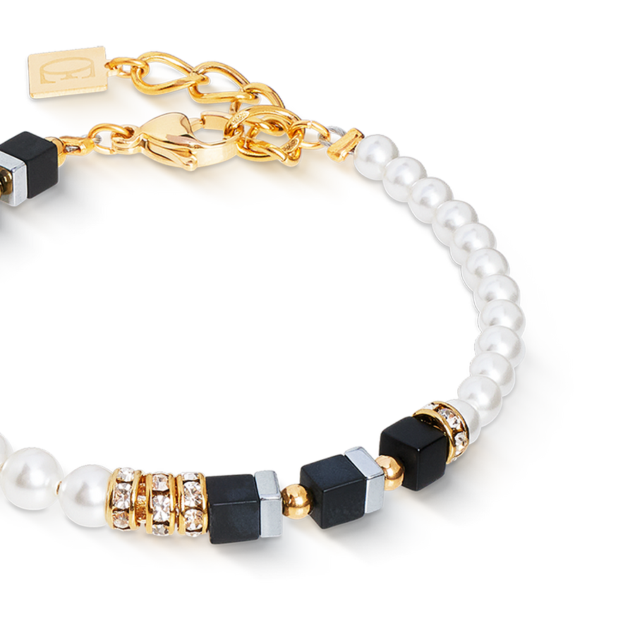 Bracelet Precious Fusion Offset black-pearl