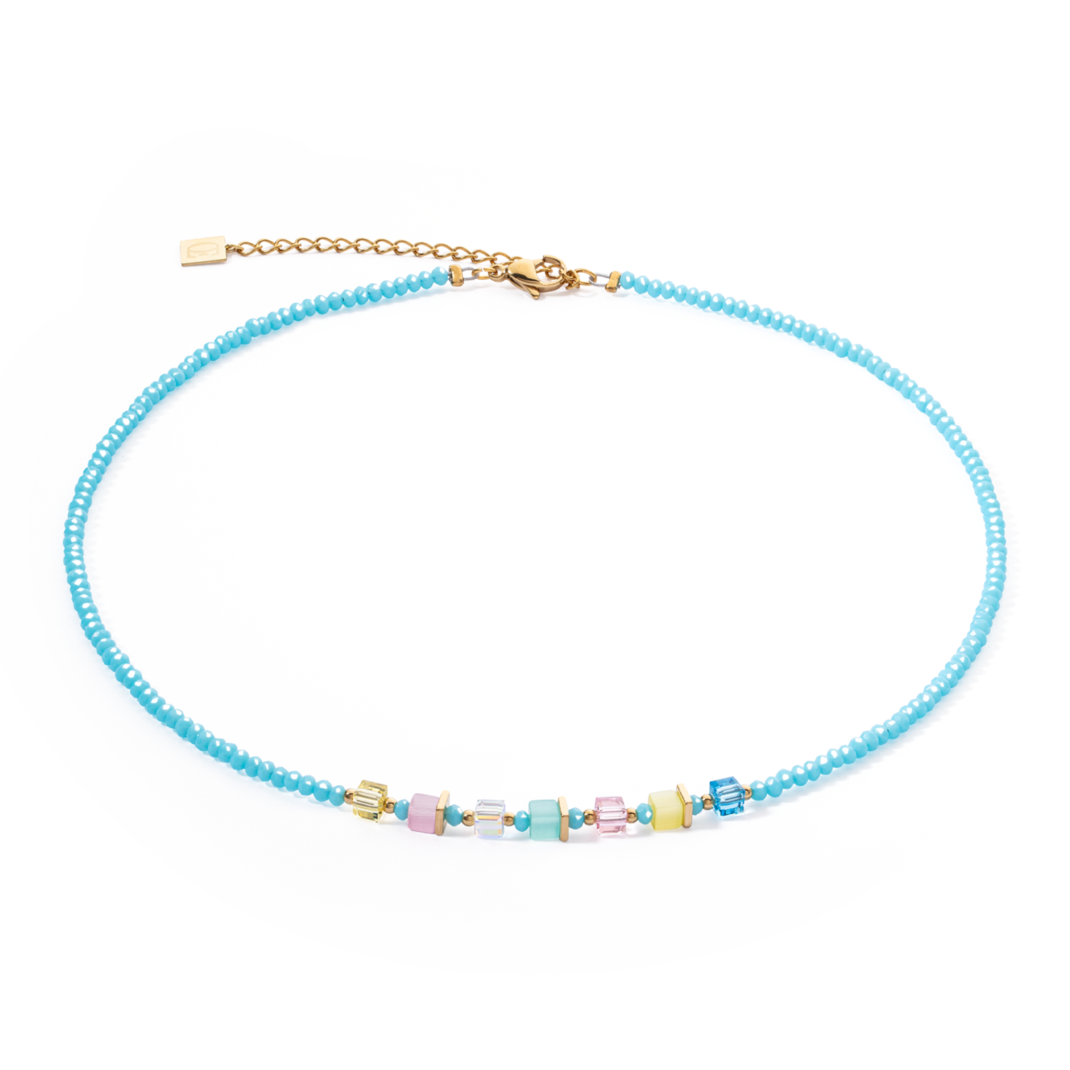 Collier Joyful Colours turquoise-multicolore