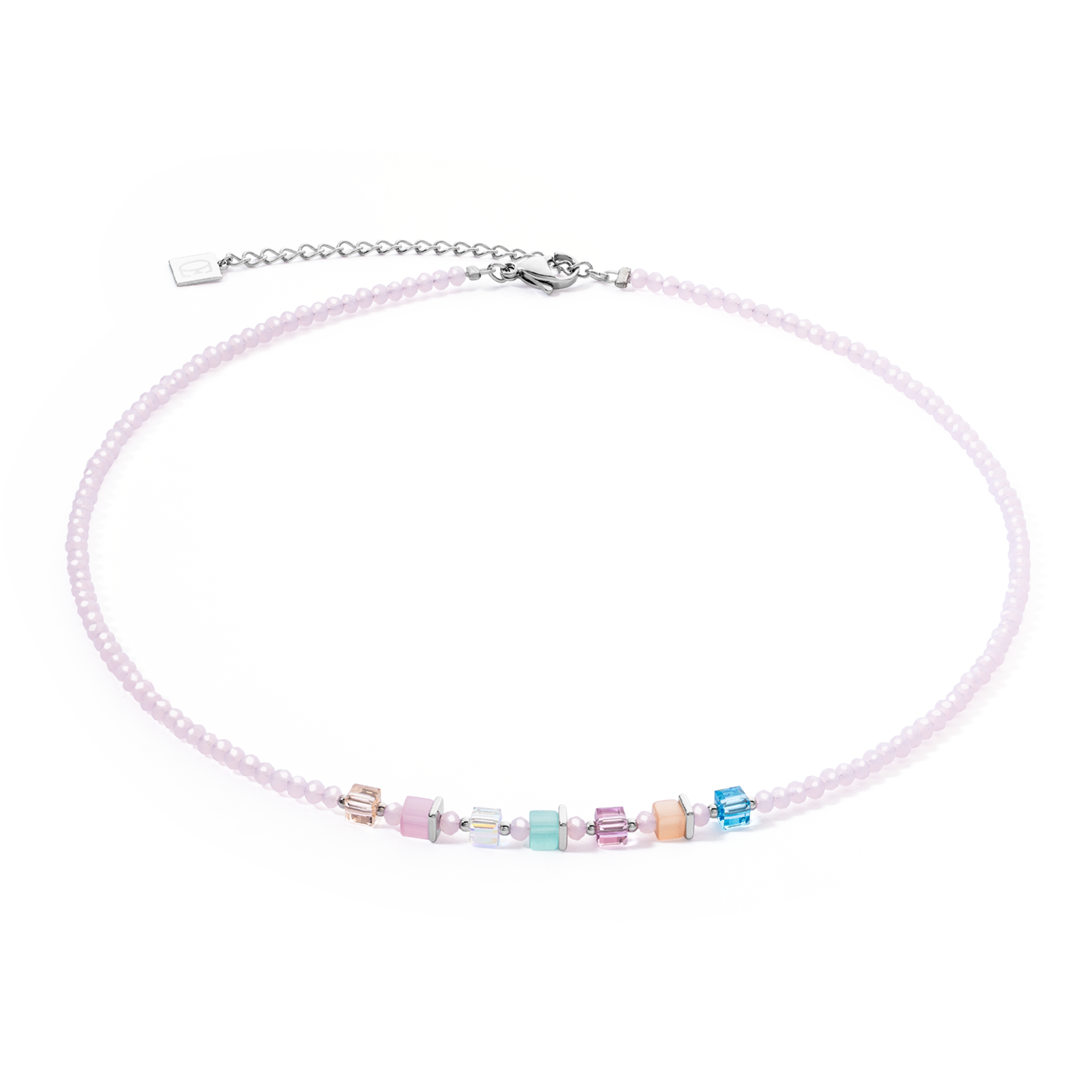 Collier Joyful Colours rose multicolore