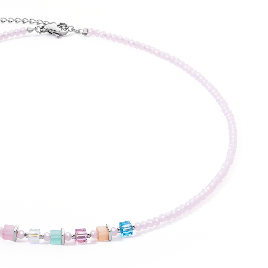 Collier Joyful Colours rose multicolore