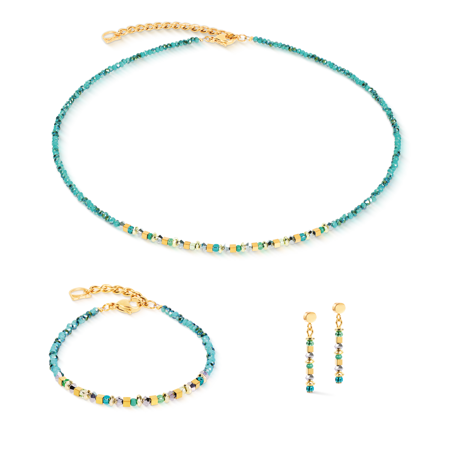 Collier Golden Whisper vert-or