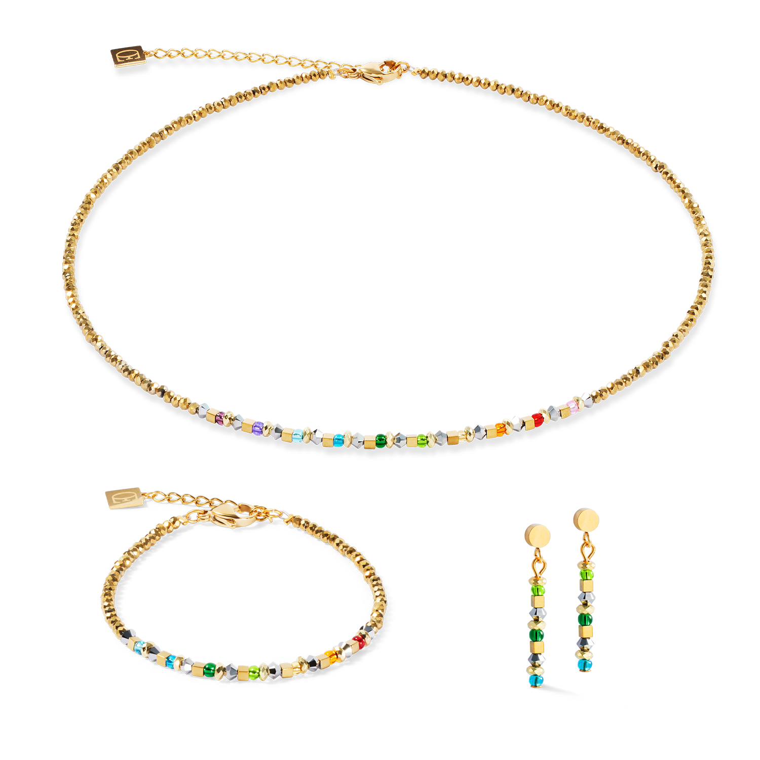 Collier Golden Whisper Rainbow