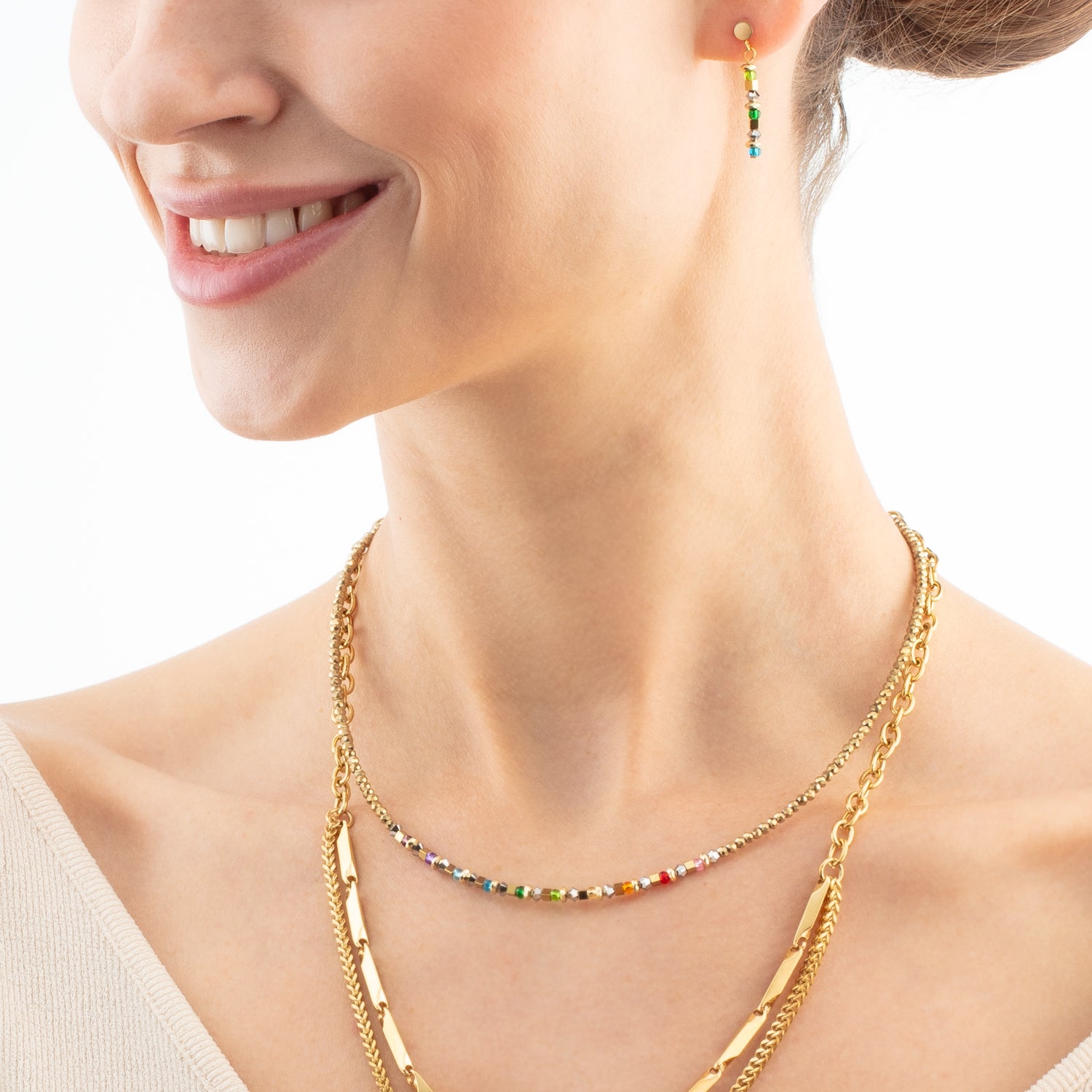 Boucles d'oreilles Golden Whisper Rainbow
