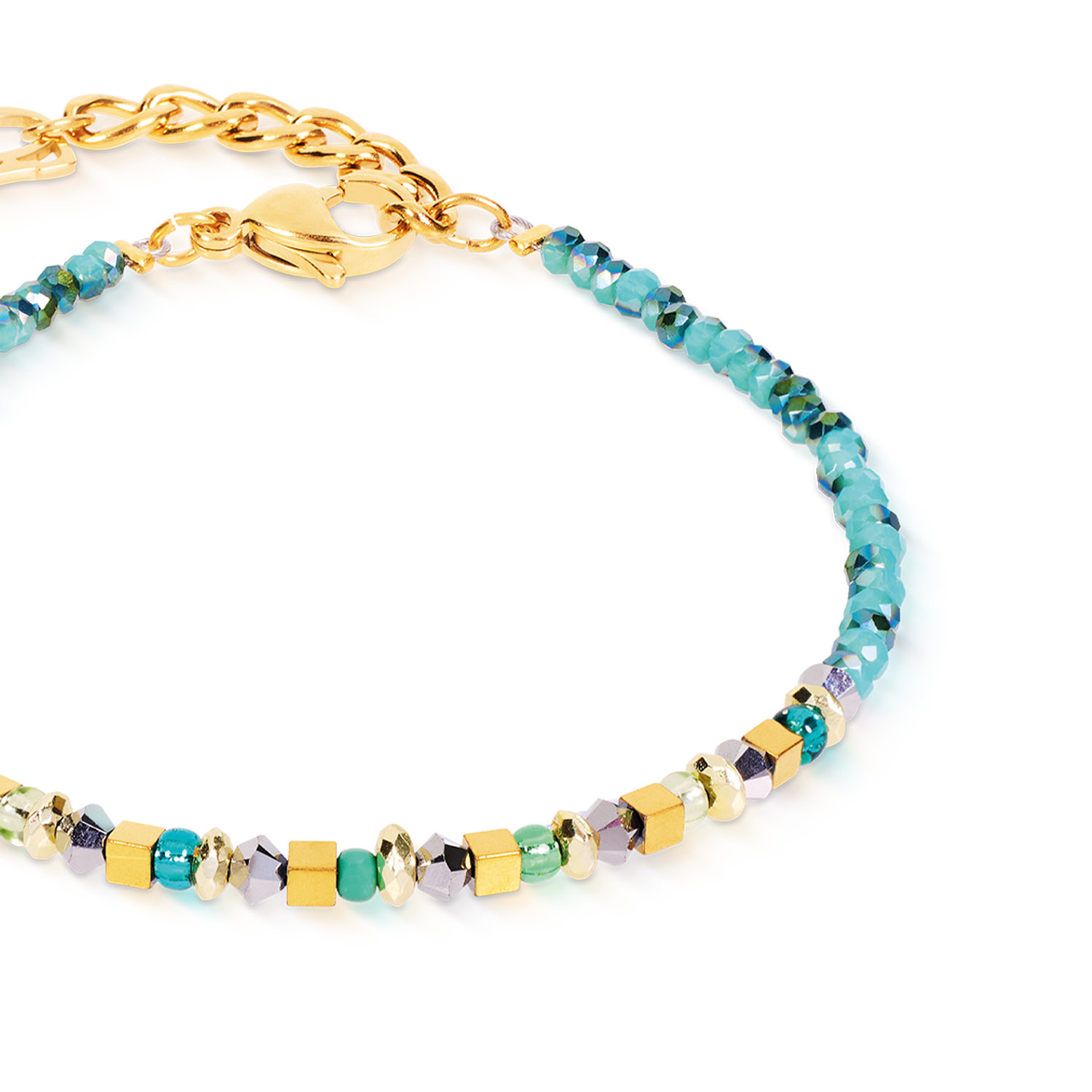 Bracelet Golden Whisper vert-or