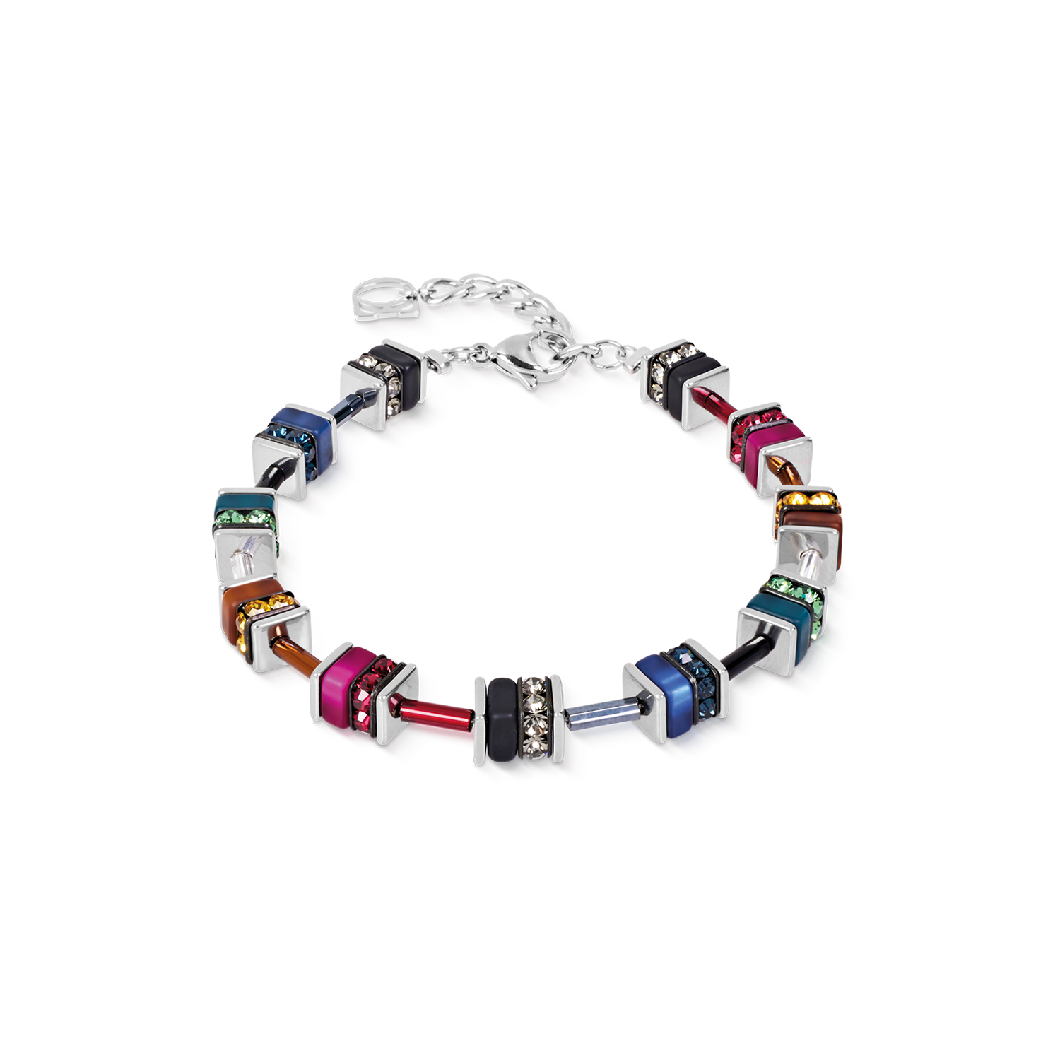 Bracelet GeoCUBE® classic Polaris & Strass multicolore Winter