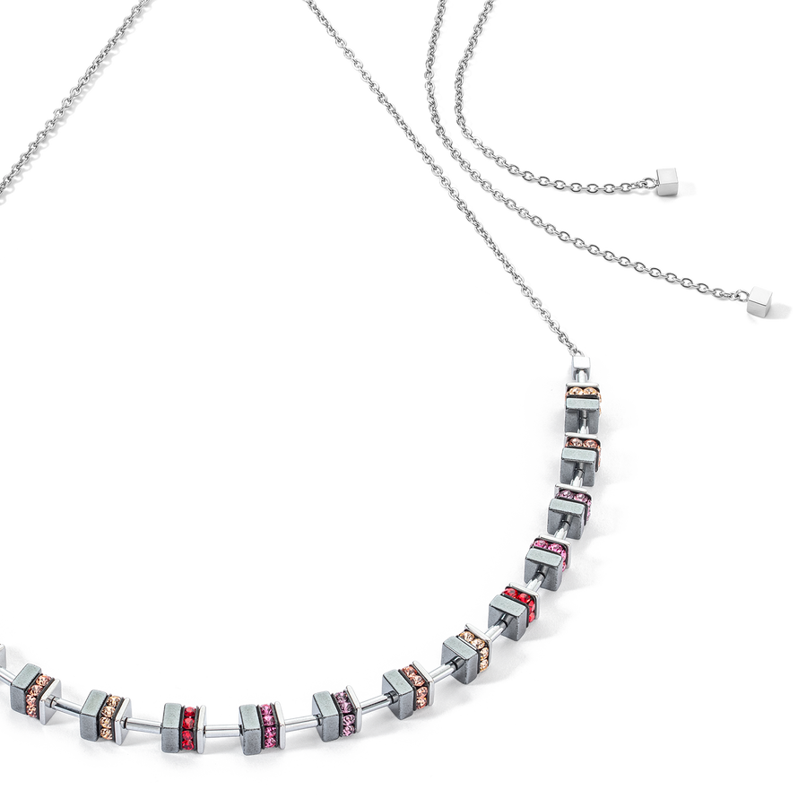 Collier Sparkling Classic Chain rouge argent