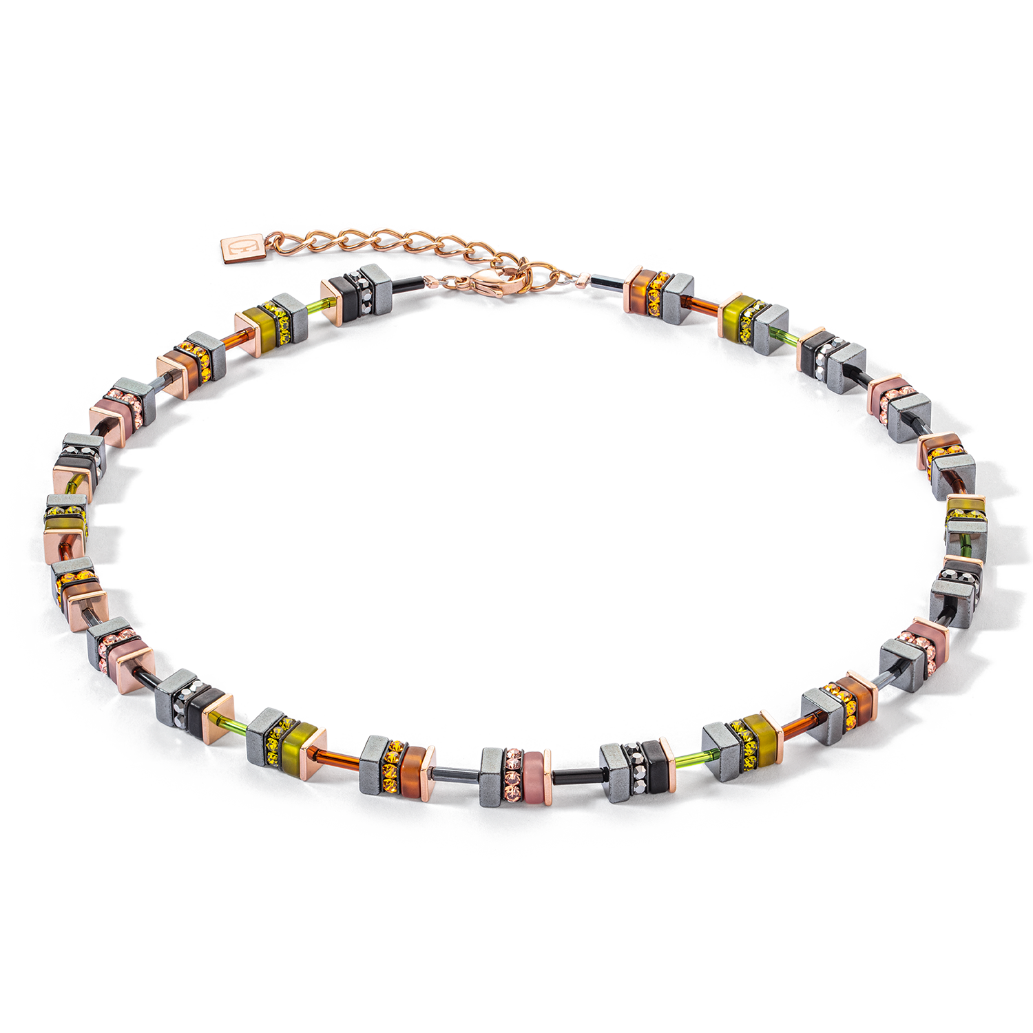 Collier Sparkling Classic Elements or rose-automne
