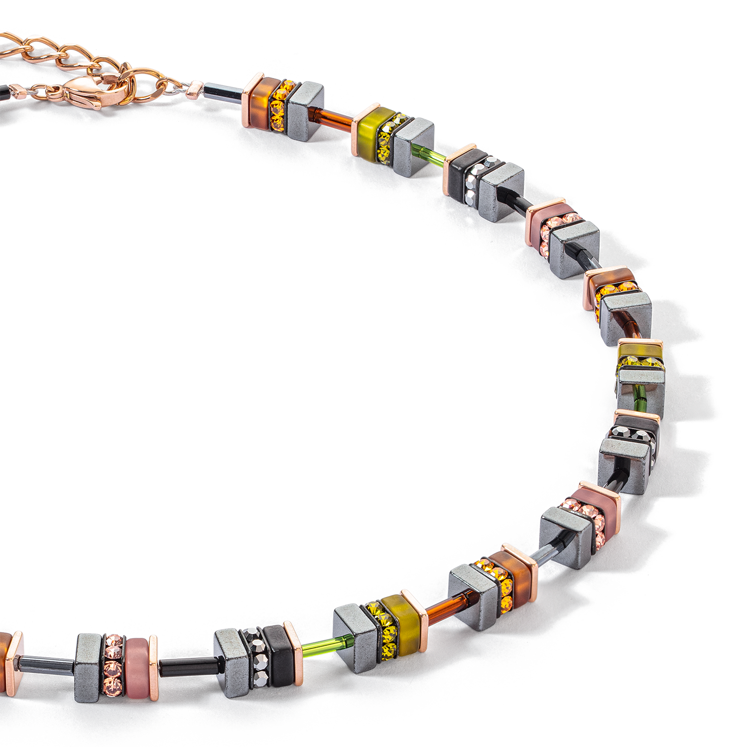 Collier Sparkling Classic Elements or rose-automne