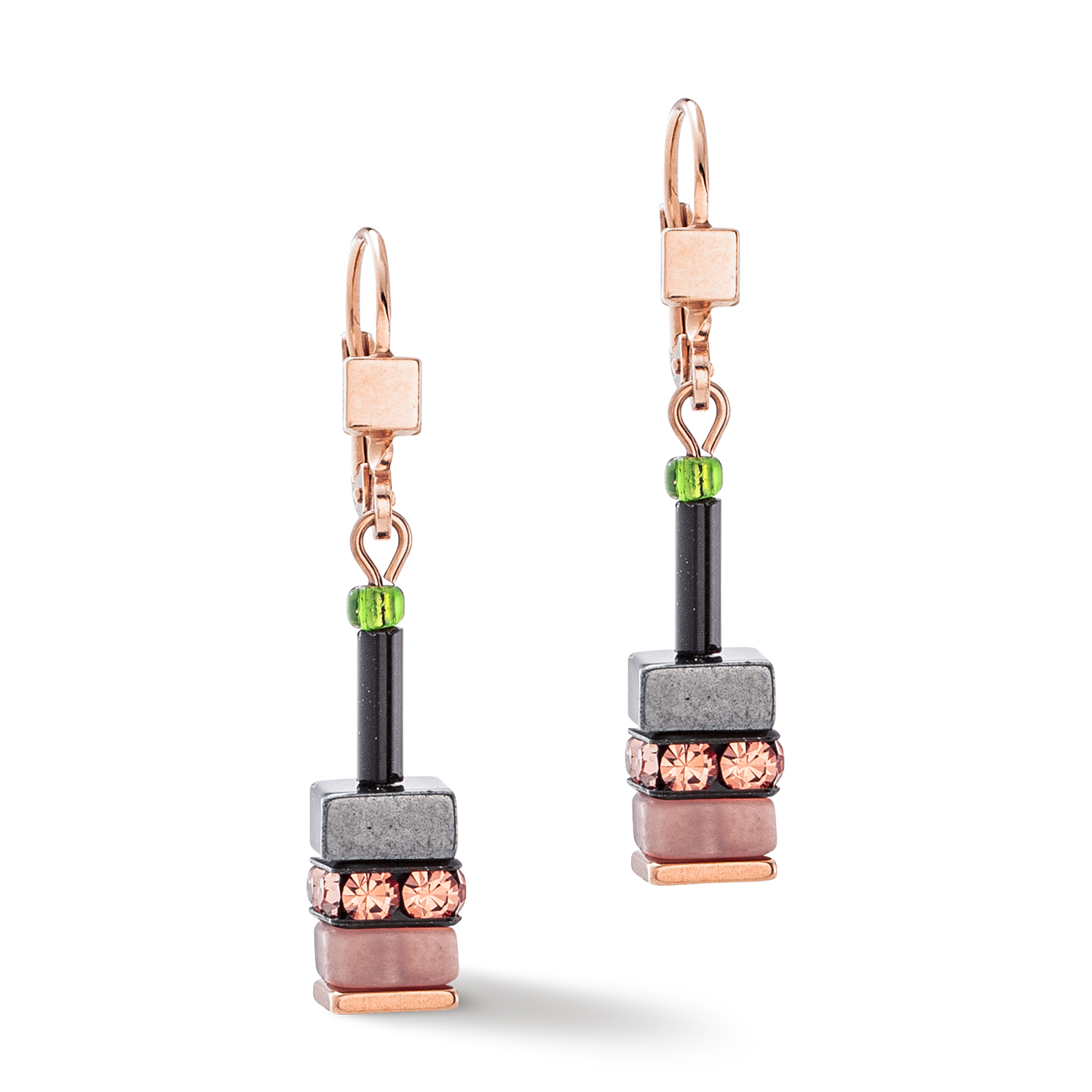 Boucles d'oreilles Sparkling Classic Elements or rose-automne