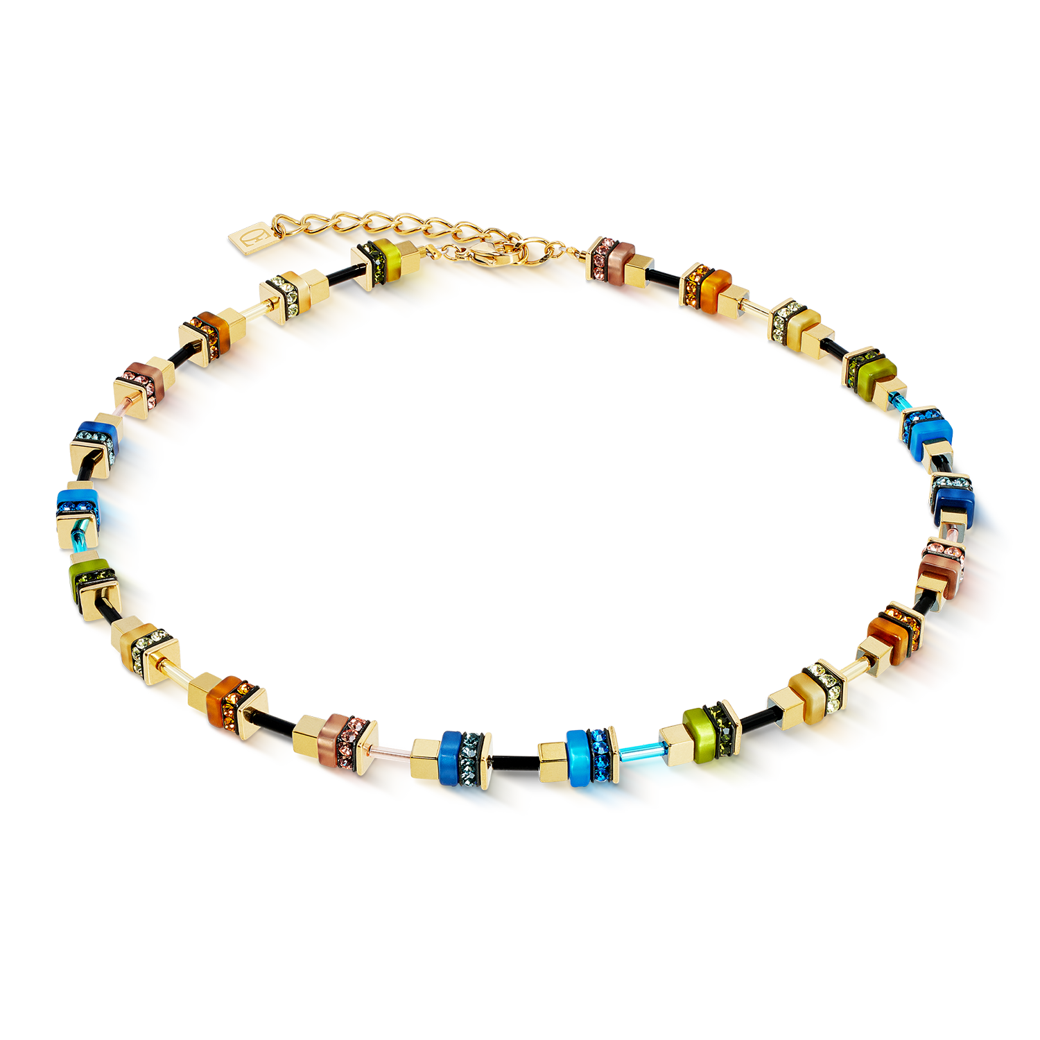 Collier Autumn Glow Cube multicolore