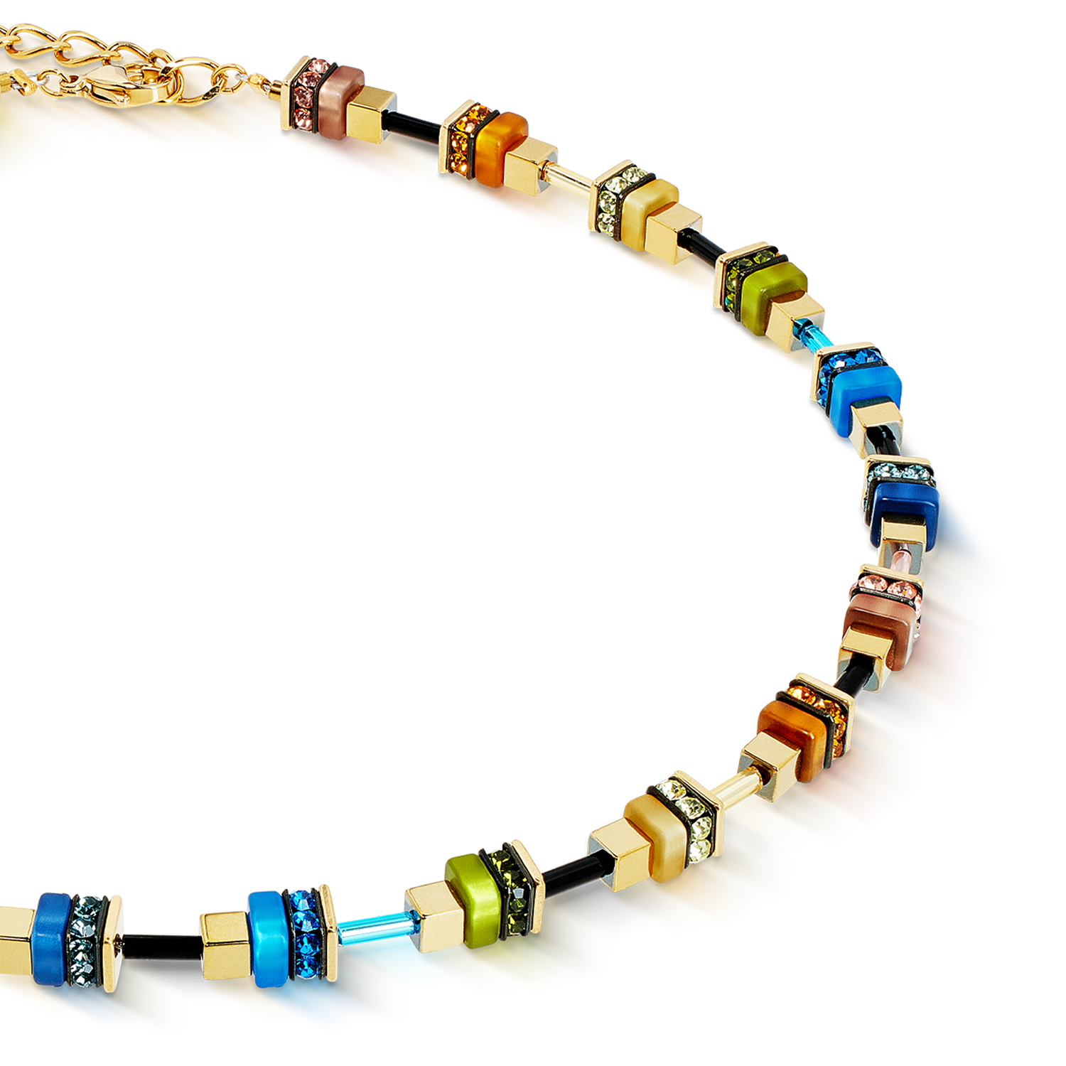 Collier Autumn Glow Cube multicolore