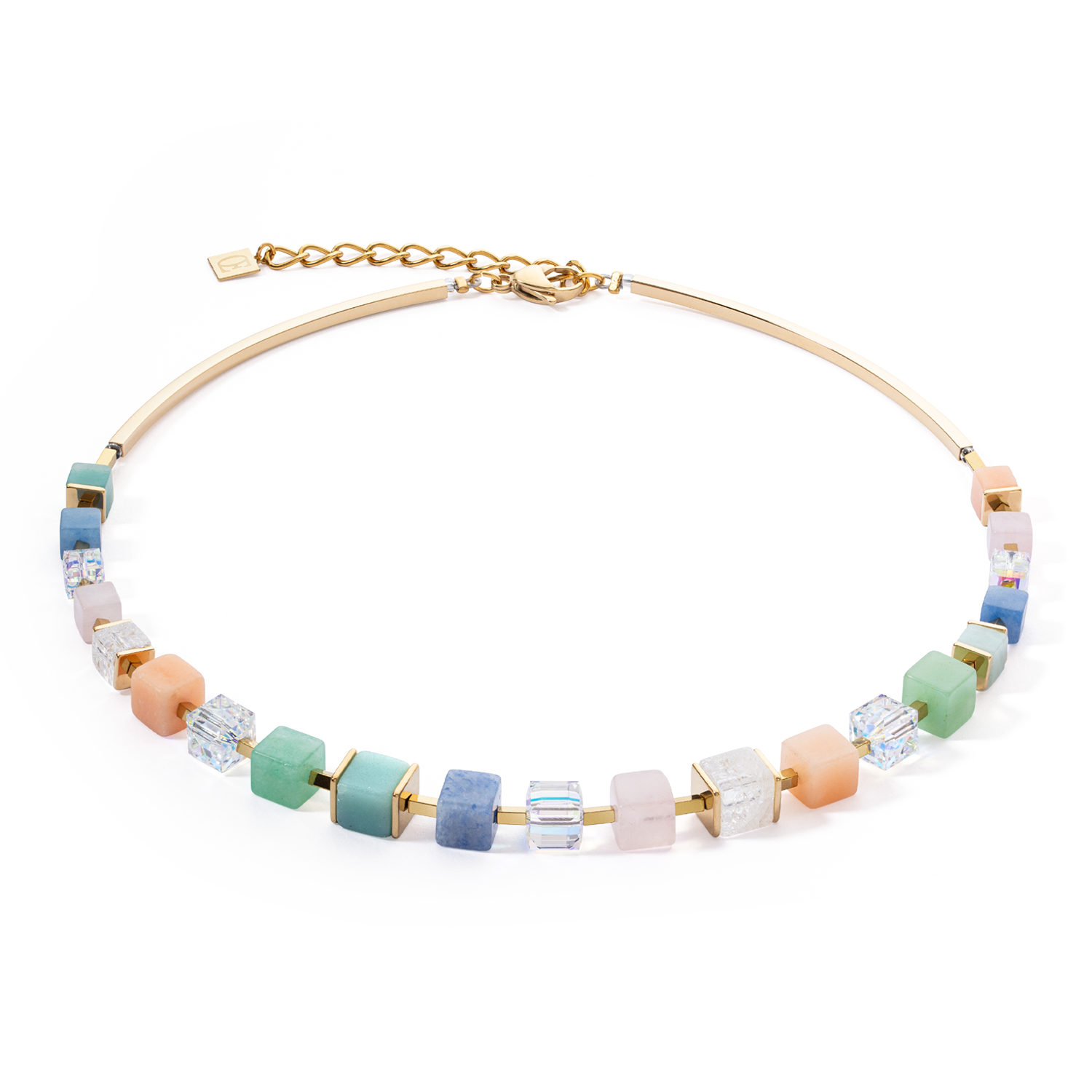 Collier Precious Statement Cubes multicolore-gentle